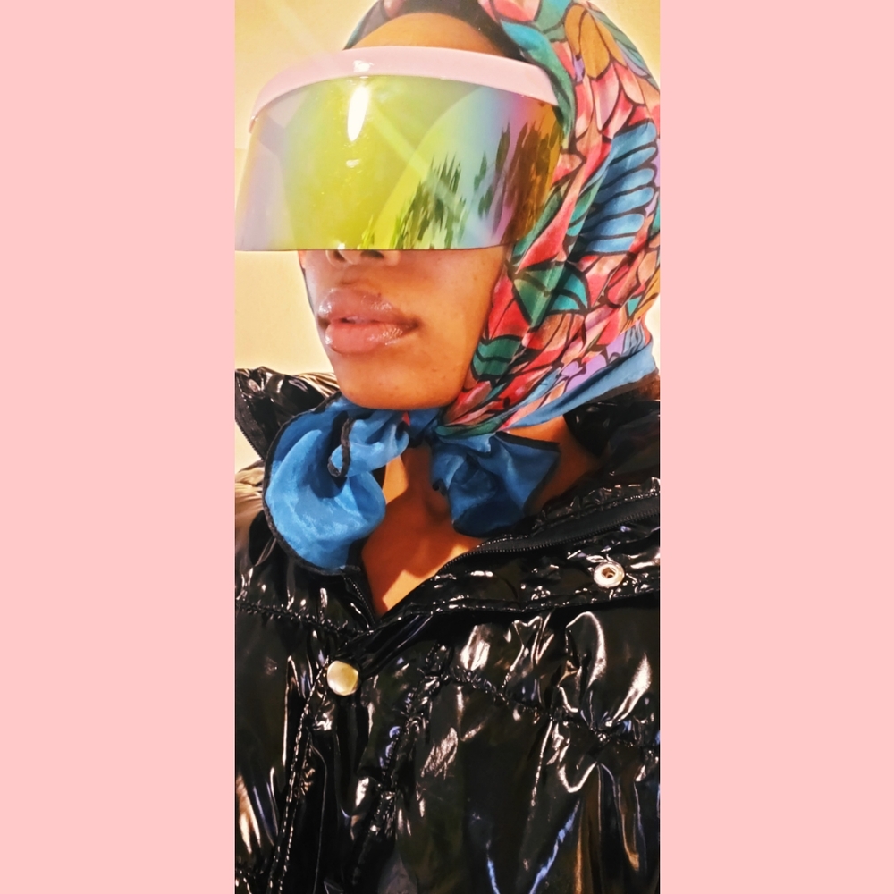 Silk Floral Turban/Neck Scarf